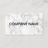 カスタマイズ可能な白大理石の名刺 名刺 (裏面)