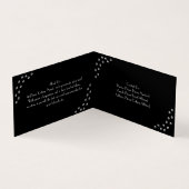 カスタマイズ可能な白折り名刺 名刺 (内部)