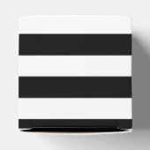 カスタマイズ可能な白黒のストライプのお願いボックス フェイバーボックス (上部)