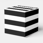 カスタマイズ可能な白黒のストライプのお願いボックス フェイバーボックス (裏面サイド)