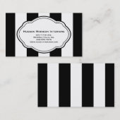 カスタマイズ可能な白黒の名刺 名刺 (正面/裏面)