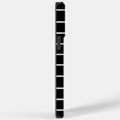 カスタマイズ可能な白黒の色のストライプ Case-Mate iPhoneケース (裏面 / 右)