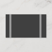 カスタマイズ可能な白黒モノグラム名刺 名刺 (裏面)