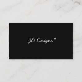 カスタマイズ可能な白黒モノグラム名刺 名刺