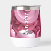 カスタマイズ可能な目を引く3Dピンクスワール (左面)