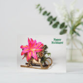 カスタマイズ可能な着生クリスマスポストカード シーズンポストカード (スタンド正面)