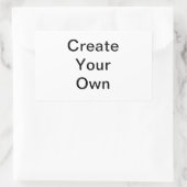 カスタマイズ可能な矩形ステッカーテンプレート 長方形シール (バッグ)