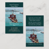 カスタマイズ可能な石油開発の装備の水彩画 名刺 (正面/裏面)