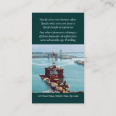 カスタマイズ可能な石油開発の装備の水彩画 名刺 (裏面)