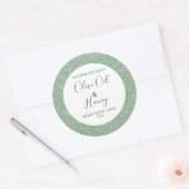 カスタマイズ可能な石鹸ラベルの花柄オリーブ油 ラウンドシール (封筒)