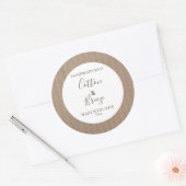 カスタマイズ可能な石鹸ラベル花柄ダンボール ラウンドシール (封筒)