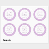 カスタマイズ可能な石鹸ラベル花柄ラベンダー ラウンドシール (シート)