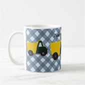 カスタマイズ可能な砂のトラック コーヒーマグカップ (左)