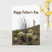 カスタマイズ可能な砂漠の植物 カード (黄色い花)