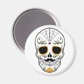 カスタマイズ可能な砂糖スカル マグネット (正面/裏面)