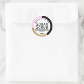カスタマイズ可能な砂糖スクラブラベル ラウンドシール (バッグ)