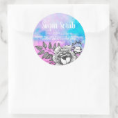 カスタマイズ可能な砂糖スクラブラベル ラウンドシール (バッグ)