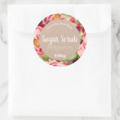 カスタマイズ可能な砂糖スクラブラベル ラウンドシール (バッグ)