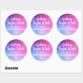 カスタマイズ可能な砂糖スクラブラベル ラウンドシール (シート)