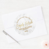 カスタマイズ可能な砂糖スクラブラベル ラウンドシール (封筒)