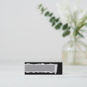 カスタマイズ可能な破損した紙ユニセックス名刺 スキニー名刺 (スタンド正面)