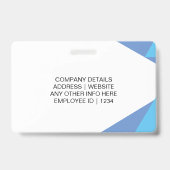 カスタマイズ可能な社員IDカードバッジ バッジ (裏面)