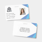 カスタマイズ可能な社員IDカードバッジ バッジ (正面＆裏面)