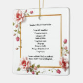 カスタマイズ可能な祖母のオートミールのレーズンクッキーのギフト セラミックオーナメント (左)