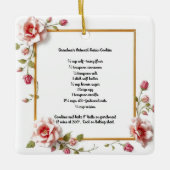 カスタマイズ可能な祖母のオートミールのレーズンクッキーのギフト セラミックオーナメント (正面)