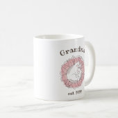 カスタマイズ可能な祖母の日付 – 初めて祖母のCof コーヒーマグカップ (正面右)