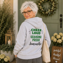 カスタマイズ可能な祖母応援Tシャツ「Cheer Loud」