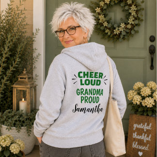 カスタマイズ可能な祖母応援Tシャツ「Cheer Loud」 パーカ