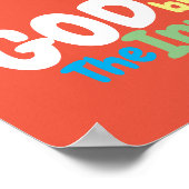 カスタマイズ可能な神が発明者を祝福 ポスター (角)