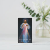 カスタマイズ可能な神の慈悲の花冠祈りの言葉カード コーリングカード (スタンド正面)