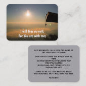 カスタマイズ可能な福音伝道招待状救い 名刺 (正面/裏面)