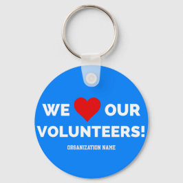 カスタマイズ可能な私たちのボランティアを愛する キーホルダー