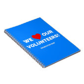 カスタマイズ可能な私たちのボランティアを愛する ノートブック (右側)