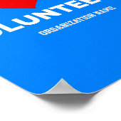 カスタマイズ可能な私たちのボランティアを愛する ポスター (角)