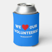 カスタマイズ可能な私たちのボランティアを愛する 缶クーラー (缶裏面)