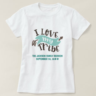 カスタマイズ可能な私の部族の家族の懇親会 Tシャツ