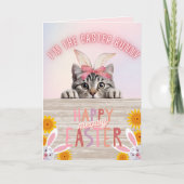 カスタマイズ可能な私はイースターバニーイースター カード (正面)