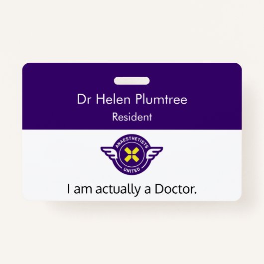 カスタマイズ可能な私は実際に医師IDバッジ バッジ (正面)