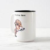 カスタマイズ可能な私立探偵の漫画の謎 ツートーンマグカップ (正面左)