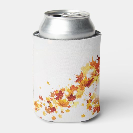 カスタマイズ可能な秋の葉 缶クーラー (缶正面)