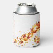カスタマイズ可能な秋の葉 缶クーラー (缶裏面)