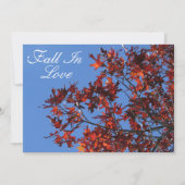 カスタマイズ可能な秋招待状 招待状 (正面)