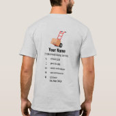 カスタマイズ可能な移動サービスカート Tシャツ (裏面)