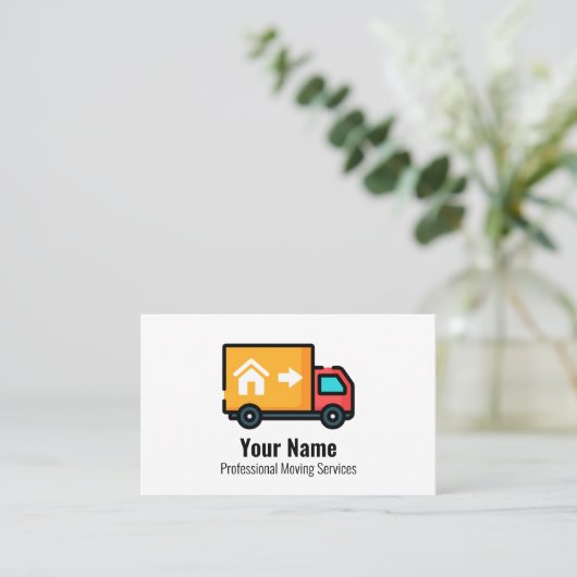 カスタマイズ可能な移動サービストラック 名刺 (スタンド正面)