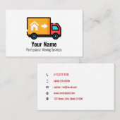 カスタマイズ可能な移動サービストラック 名刺 (正面/裏面)