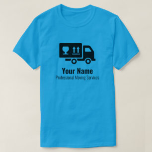 カスタマイズ可能な移動サービス(青) Tシャツ